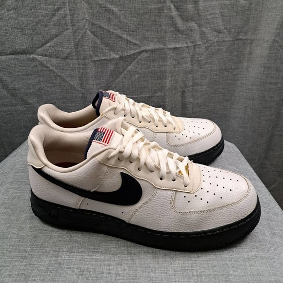 %MEN Nike Air Force 1 Low \'07 LV8 \'USA\' Flag, White Size: 12 CK6718-100 / A 33 main image 14